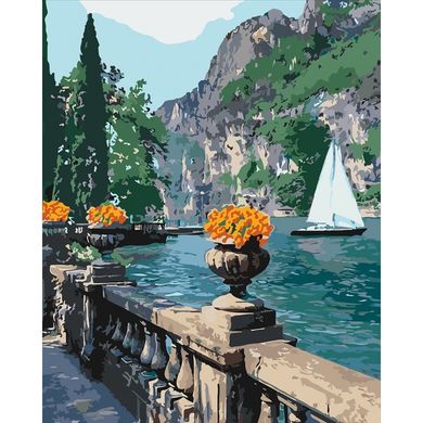 Картина за номерами "Морська бухта" Ідейка полотно на підрамнику 40x50см КНО2740 в інтернет-магазині "Я - Picasso"