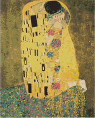 Алмазная мозаика "«Поцелуй» Густав Климт" BrushMe холст на подрамнике 40x50см DBS1097 в интернет-магазине "Я - Picasso"