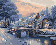 Картина за номерами "Різдвяний зимовий пейзаж" Origami 40x50 см LW 3254 в інтернет-магазині "Я - Picasso"