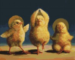 Алмазная мозаика "Духовные цыплята©Lucia Heffernan" BrushMe холст на подрамнике 40x50см DBS1210 в интернет-магазине "Я - Picasso"