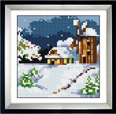 Алмазна мозаїка "Зимовий млин" Dream Art в коробці 30484 в інтернет-магазині "Я - Picasso"