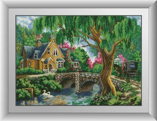 Лесная хижина. Dream Art. Набор алмазной живописи 50x70 см в интернет-магазине "Я - Picasso"
