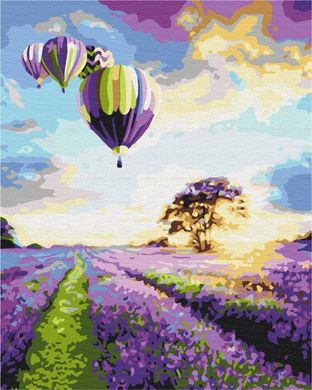 Картина за номерами "Політ над лавандовим полем" BrushMe полотно на підрамнику 40х50см BS043 в інтернет-магазині "Я - Picasso"