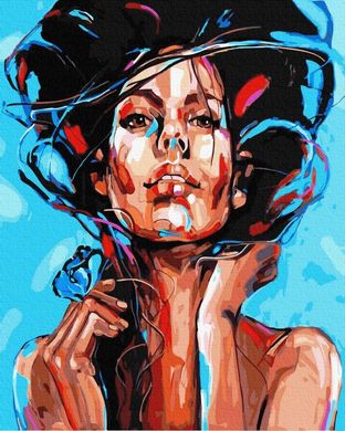 Картина за номерами "Мальовничий портрет жінки" BrushMe полотно на підрамнику 40х50см GX36971 в інтернет-магазині "Я - Picasso"