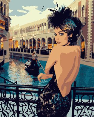 Картини за номерами "Чарівна незнайомка" Artissimo полотно на підрамнику 50x60 см PNХ3012 в інтернет-магазині "Я - Picasso"
