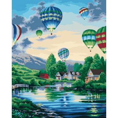 Картина за номерами "Повітряні шари2" Ідейка полотно на підрамнику 40x50см КНО2221 в інтернет-магазині "Я - Picasso"