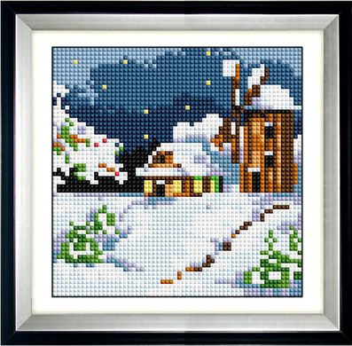 Алмазна мозаїка "Зимовий млин" Dream Art в коробці 30484 в інтернет-магазині "Я - Picasso"