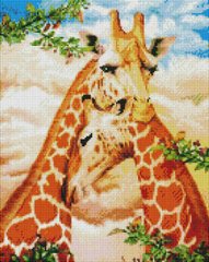 Алмазная мозаика - Пара жирафов 40x50 см в интернет-магазине "Я - Picasso"