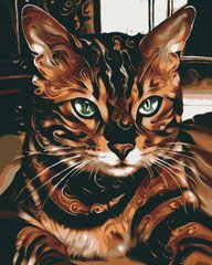 Картина за номерами "Рунічний кіт" Riviera Blanca 40x50 ВА-0023 в інтернет-магазині "Я - Picasso"