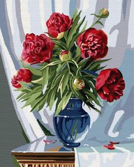 Картина за номерами "Букет бордових півоній" BrushMe полотно на підрамнику 40x50см GX7839 в інтернет-магазині "Я - Picasso"