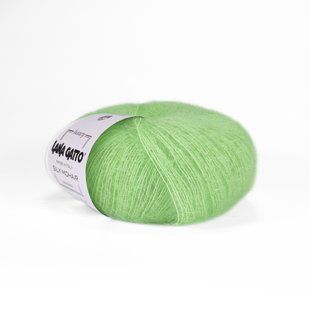 Пряжа Silk Mohair/Силк Мохер, лайм неон A1783, Lana Gatto