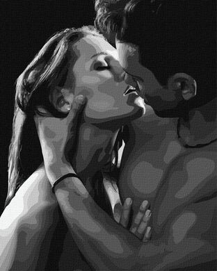 Картина за номерами "Пристрасний поцілунок" Ідейка полотно на підрамнику 40x50см KHO4943 в інтернет-магазині "Я - Picasso"