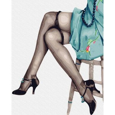 Картина по номерам "Ножки кокетки" BrushMe холст на подрамнике 40x50см GX32526 в інтернет-магазині "Я - Picasso"