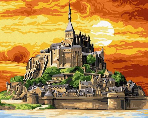 Картина за номерами "Замок на горі" BrushMe полотно на підрамнику 40x50см GX32508 в інтернет-магазині "Я - Picasso"