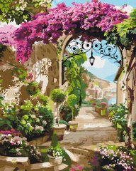 Картина по номерам "Цветочная арка" BrushMe холст на подрамнике 40x50см BS53739 в интернет-магазине "Я - Picasso"