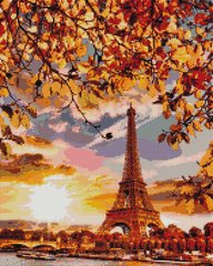 Алмазная мозаика "Осенний Париж" BrushMe холст на подрамнике 40x50см DBS1042 в интернет-магазине "Я - Picasso"