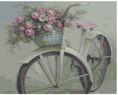Картина за номерами "Велосипед і квіти" BrushMe полотно на підрамнику 40x50см GX4916 в інтернет-магазині "Я - Picasso"
