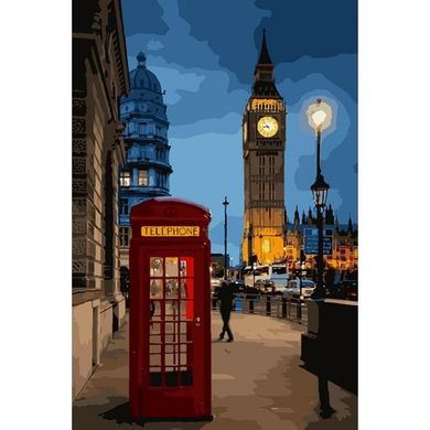 Картина за номерами "Вечірній Лондон 2" Ідейка полотно на підрамнику 35x50см КНО3546 в інтернет-магазині "Я - Picasso"