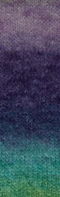 Пряжа Mohair Trend Print/Мохер Тренд Принт, синий-фиолетовый-зеленый 2, Laines du Nord
