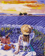 Картина за номерами "Лавандовий пікнік" Ідейка полотно на підрамнику 40x50см KHO4966 в інтернет-магазині "Я - Picasso"