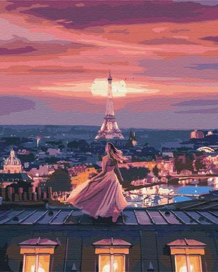 Картина за номерами "Фантастичний вечір в Парижі" BrushMe полотно на підрамнику 40x50см BS51902 в інтернет-магазині "Я - Picasso"