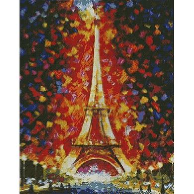 Алмазная мозаика - Эйфелева башня в огнях 40x50 см в интернет-магазине "Я - Picasso"