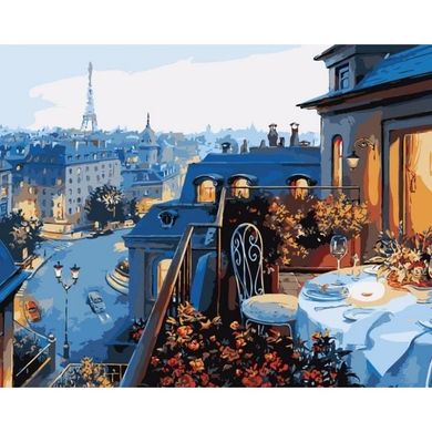 Картина по номерам - Вид на Париж 40х50 в интернет-магазине "Я - Picasso"