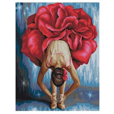 Картина за номерами "Квіткова балерина" BrushMe полотно на підрамнику 40х50см GX22465 в інтернет-магазині "Я - Picasso"
