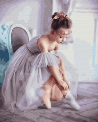 Картина за номерами "Маленька балерина" BrushMe полотно на підрамнику 40x50см GX33063 в інтернет-магазині "Я - Picasso"