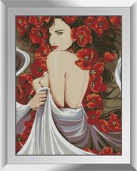 Алмазна мозаїка "Дівчина з маками" Dream Art в коробці 31637 в інтернет-магазині "Я - Picasso"