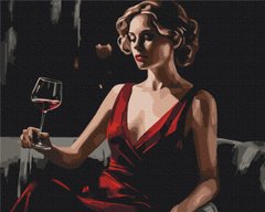 Картина по номерам "Красный акцент" BrushMe холст на подрамнике 40x50см BS53899 в интернет-магазине "Я - Picasso"