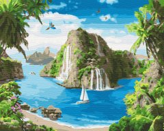 Картина по номерам "Тропическая гавань" BrushMe холст на подрамнике 40х50см BS34675 в интернет-магазине "Я - Picasso"
