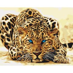 Картина за номерами "Дика кішка" Ідейка полотно на підрамнику 40x50см КНО2450 в інтернет-магазині "Я - Picasso"