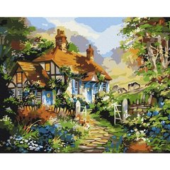 Картина за номерами "Літній казковий будиночок" BrushMe полотно на підрамнику 40x50см BS51879 в інтернет-магазині "Я - Picasso"