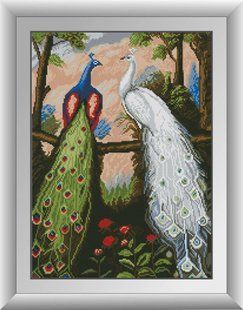 Дружба павлинов. Dream Art. Набор алмазной живописи 38x52 см в интернет-магазине "Я - Picasso"