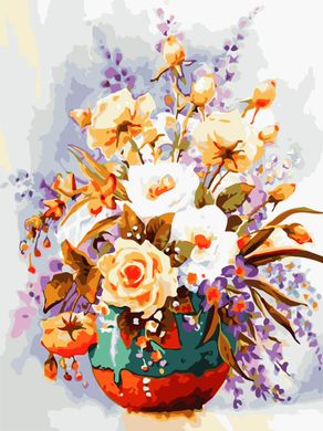 Картина за номерами "Пастельний троянди" ArtStory полотно на підрамнику 30х40см AS0779 в інтернет-магазині "Я - Picasso"