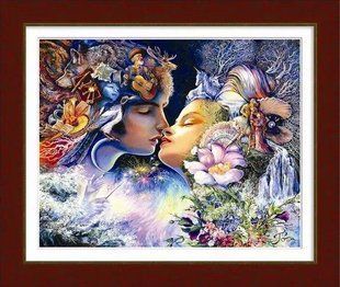 10001 Dream Art Прелюдия к поцелую (по мотивам картины Жозефины Уол). Dream Art. Набор алмазной живописи в интернет-магазине "Я - Picasso"