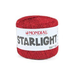 Пряжа Starlight/Старлайт, красный 836, Mondial