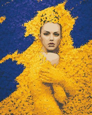 Картина за номерам "Квіткова" полотно на підрамнику 40x50 см RB-0506 в інтернет-магазині "Я - Picasso"