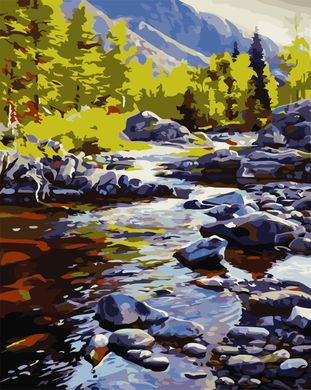 Картина за номерами "Річка в горах" ArtStory подарункова упаковка 40x50см AS0711 в інтернет-магазині "Я - Picasso"