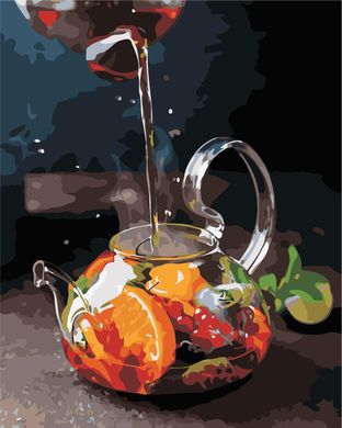Картина по номерам для кухни - Ароматный чай 40х50 в интернет-магазине "Я - Picasso"