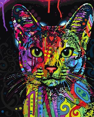 Картина по номерам "Абиссинская кошка" BrushMe холст на подрамнике 40x50см BS9868 в интернет-магазине "Я - Picasso"