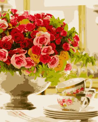 Картини за номерами "Рожеве настрій" Artissimo полотно на підрамнику 50x60 см PNX2309 в інтернет-магазині "Я - Picasso"