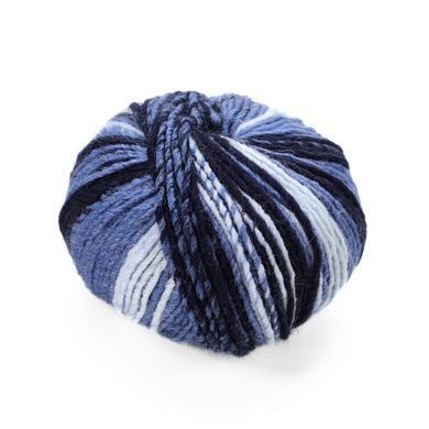 Пряжа Dream Wool/Дрім Вул, темно синій-синій -блакитний KD05, Knit Me