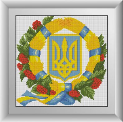 Алмазна мозаїка "Герб України 4" Dream Art в коробці 30113 в інтернет-магазині "Я - Picasso"