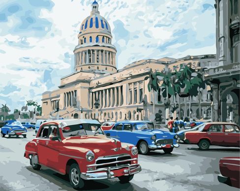 Картина по номерам - Яркая Куба 40х50 в интернет-магазине "Я - Picasso"