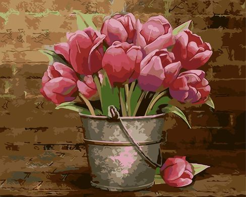 Картина за номерами "Тюльпани" ArtStory подарункова упаковка 40x50см AS0009 в інтернет-магазині "Я - Picasso"