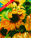 Картини за номерами "Яскраві соняшники" Artissimo полотно на підрамнику 50x60 см PNX2012