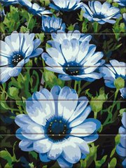 Картина за номерами на дереві "Блакитні квіти" ArtStory подарункова упаковка 30x40см в інтернет-магазині "Я - Picasso"