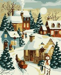 Картины по номерам "Уютная зима" Artissimo холст на подрамнике 40x50 см PN8989 в интернет-магазине "Я - Picasso"